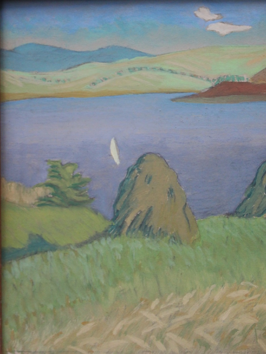 Modernist Landscape By Ludwik Dvoracek (czech, Born In 1895)-photo-1