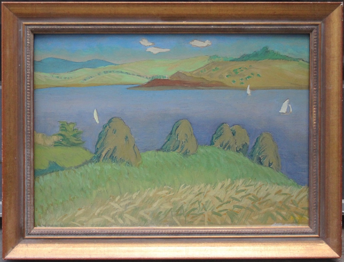 Modernist Landscape By Ludwik Dvoracek (czech, Born In 1895)