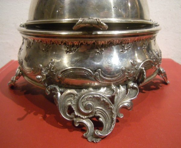 Caviar Container, Silver, Hallmark Diana Head 1872-1922, Viennese Manufacture Brother Frank-photo-2