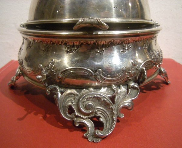 Récipient à Caviar, Argent, Poinçon Diana Head 1872-1922, Manufacture Viennoise Brother Frank-photo-2