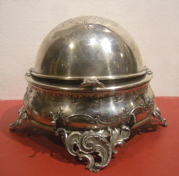 Caviar Container, Silver, Hallmark Diana Head 1872-1922, Viennese Manufacture Brother Frank