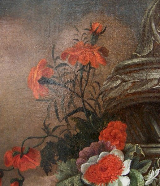 Flowers In A Stone Urn By Jean-baptist Monnoyer (1634 - 1699) - Workshop-photo-3