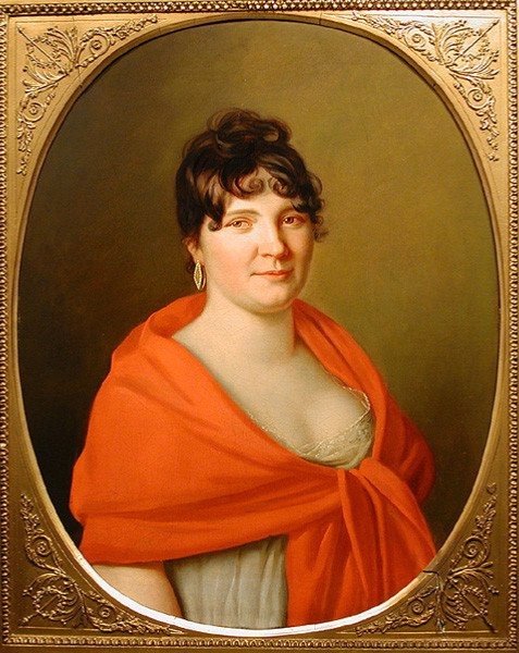 Portrait Of A Lady  By Henri François Riesner (1767-1828), Attr.-photo-2