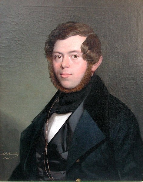 Portrait Of A Young  Nobleman By Anton Haala (austrian, Circa 1830)-photo-2