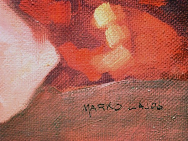 Nu assis  par Lajos Marko (hongrois, né en 1882)-photo-3