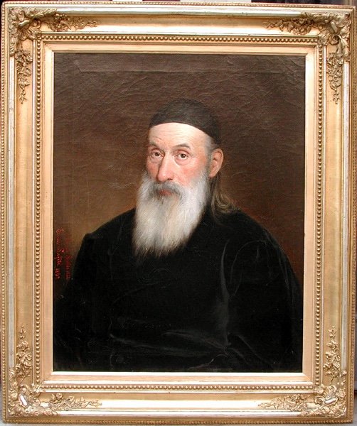 Portrait d'un grec orthodoxe par Ernst Lafite (1826 - 1885)