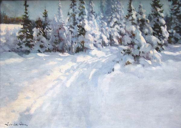 Snow Forest By Geza Zorad (1896 - 1959)-photo-2