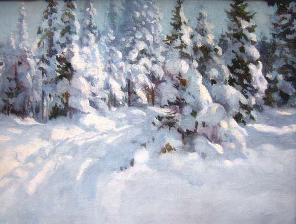Snow Forest By Geza Zorad (1896 - 1959)-photo-3