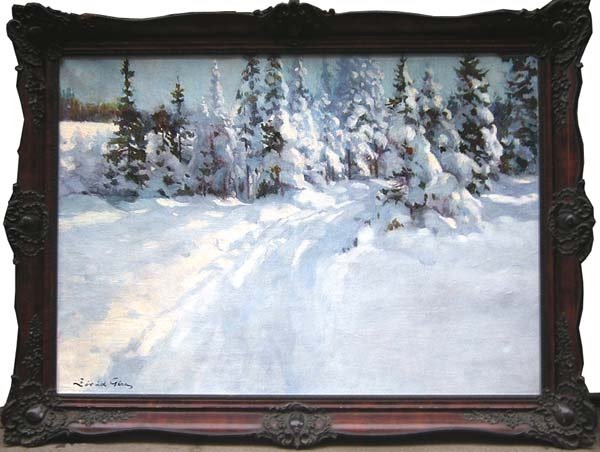 Snow Forest By Geza Zorad (1896 - 1959)