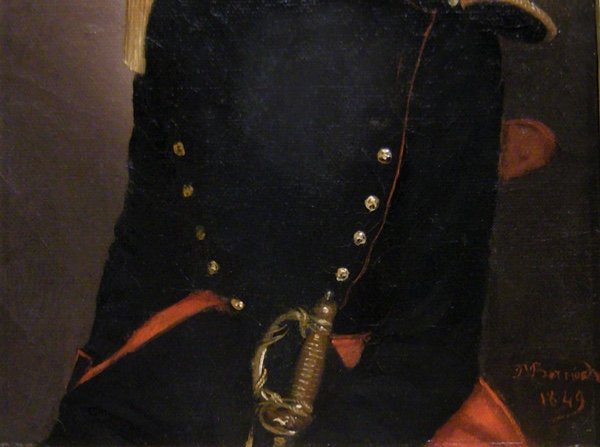 Portrait Of A Young French Infantry Lieutenant By Philibert Bernard (french, Born In 1823)-photo-1