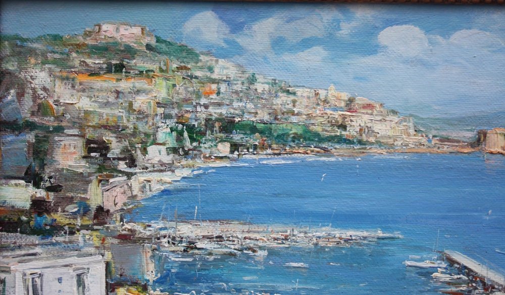 Ciro Canzanella (born 1948 In Naples) Impressionist View Of Naples-photo-4