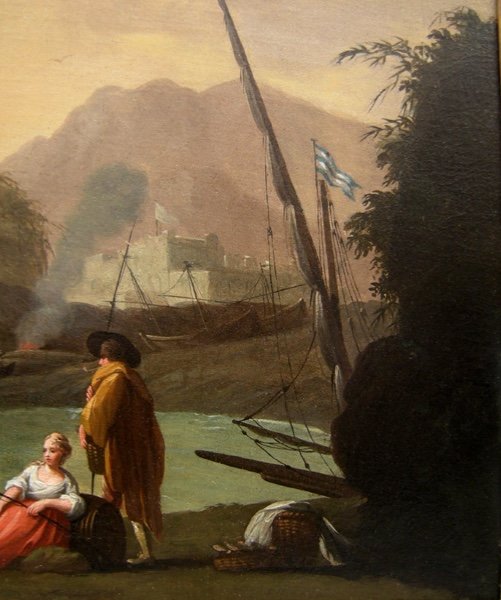 Charles- François Lacroix De Marseille  (1700-1782), Attributed, Mediterranean Port Scene I-photo-5