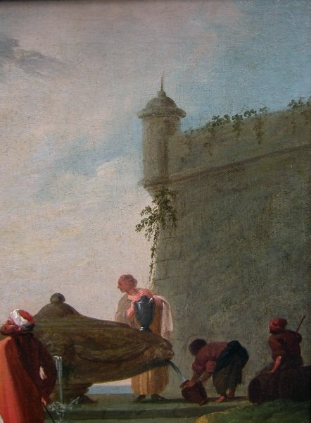 Charles-François Lacroix de Marseille (1700-1782), attr. Scène portuaire méditerranéenne II-photo-2