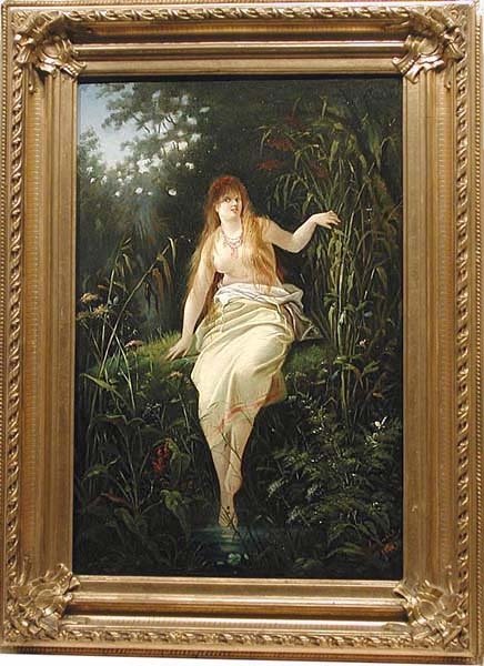 Nymphe des Forêts par Auguste Santel (1852 - 1935)-attribué