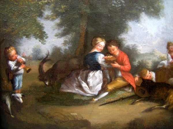 Rural Love  By Nicolas Lancret (1690 - 1743) 18th Century Disciple-photo-3