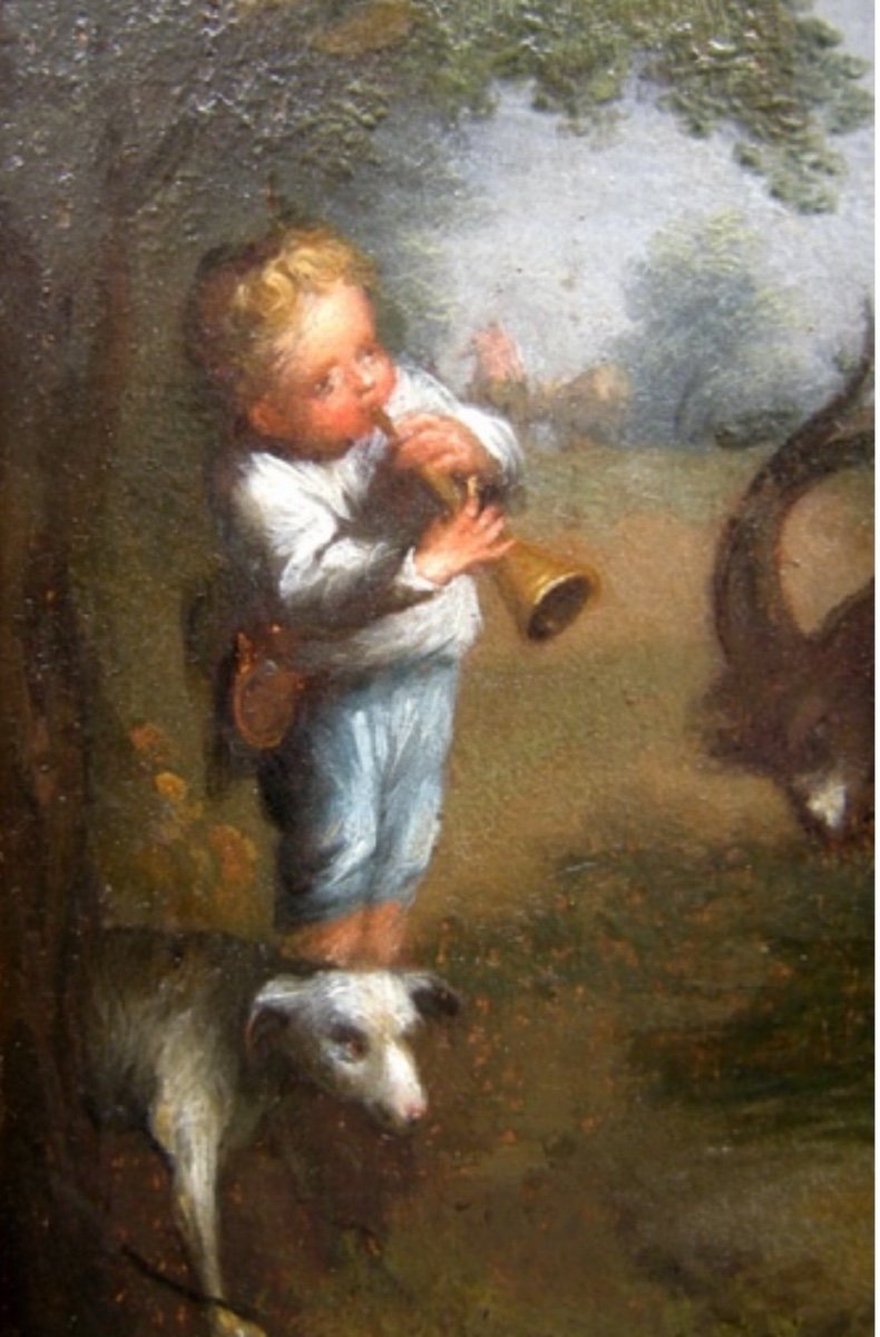 Rural Love  By Nicolas Lancret (1690 - 1743) 18th Century Disciple-photo-1