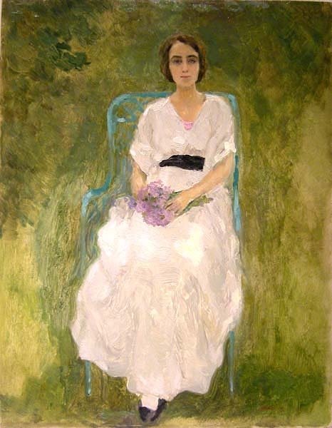 In The  Garden  By Erhard Amadeus-dier (austrian 1893 - 1969)