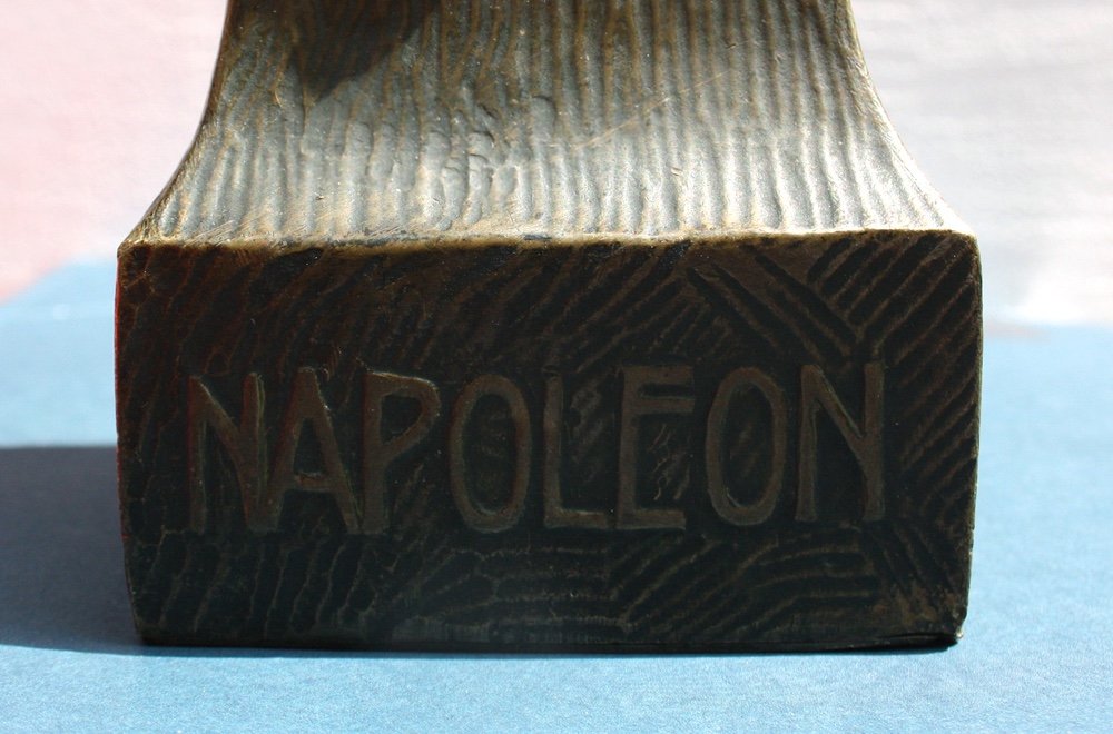 Buste en bronze de Napoléon par A. Titze ( Autrichien, années 1920)-photo-4