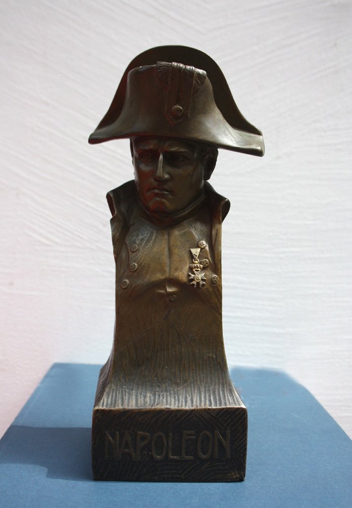 Bronze Bust Of Napoleon By A. Titze (austrian, 1920s)