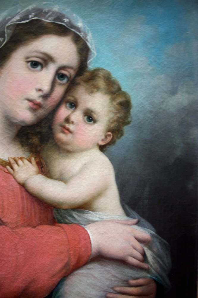 Madonna And Child  By Franz Russ (austrian, 1844 - 1906), Circle Of-photo-2