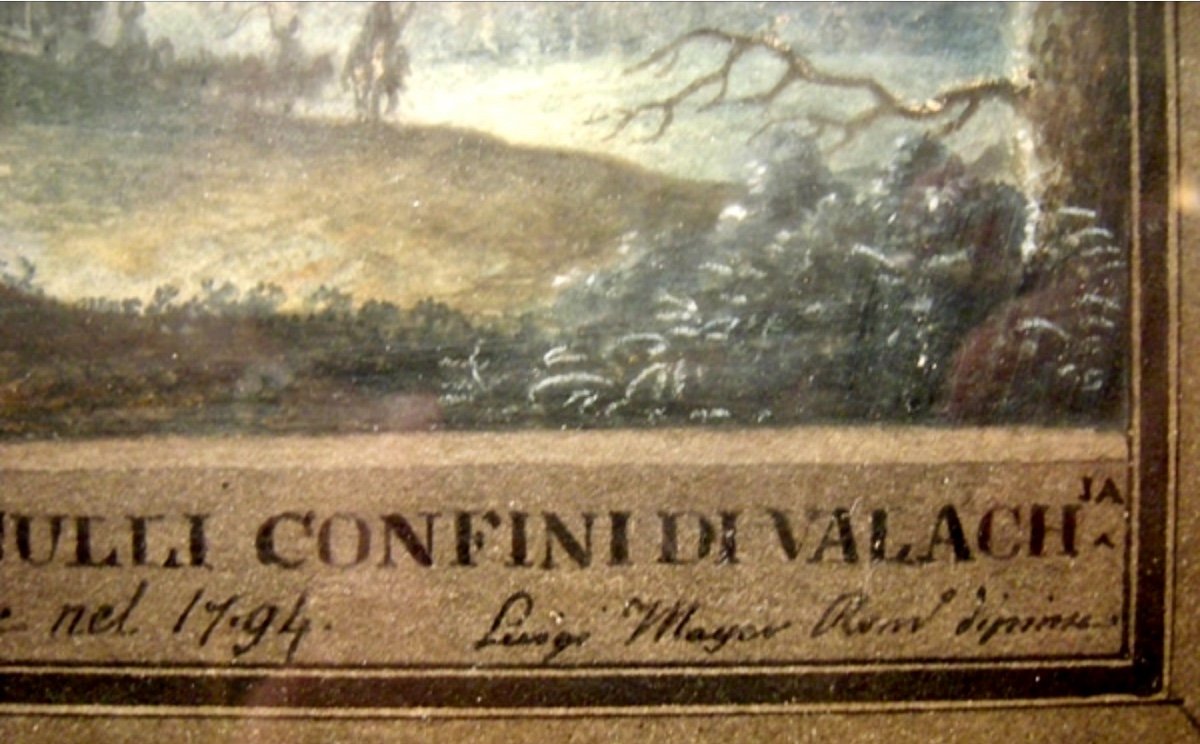 Luigi Mayer (1750 - 1803) Vue sur les montagnes de Transylvanie aux confins du Valachie-photo-3