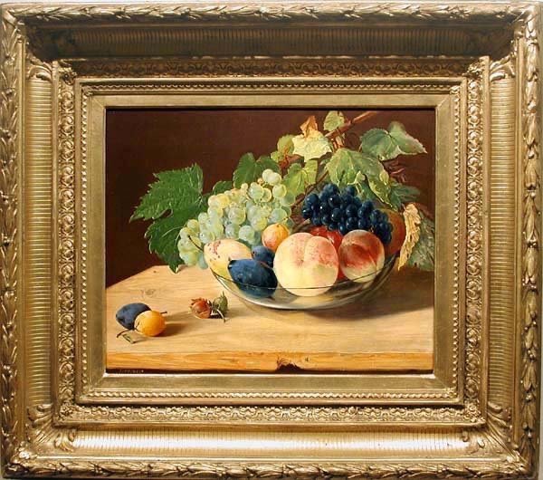 Still Life With Fruits By Jan Nepomuk Jeremias (1815-1867)