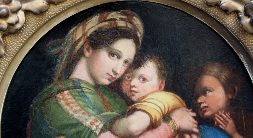 Madonna Della Sedia After Raphael, Mid-19th Century-photo-3