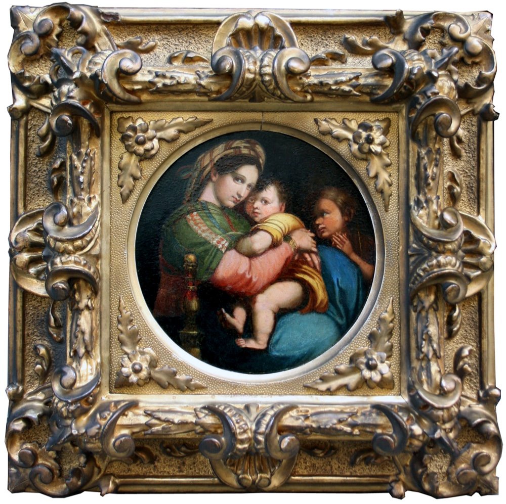 Madonna della Sedia d'après Raphaël, milieu du XIXe siècle