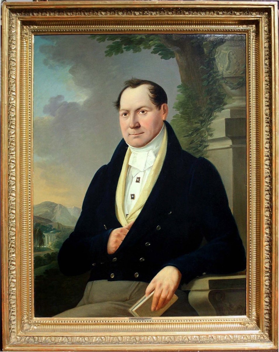 Portrait Of A Noble By Heinrich Stegmeyer (austrian 1797-1830)