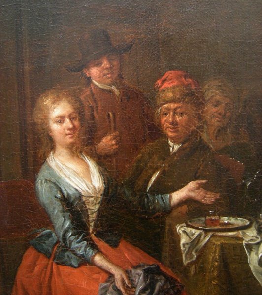 „Welcome Visitor“ de Jan Baptist Lambrechts (1680 Anvers - après 1731)-photo-3