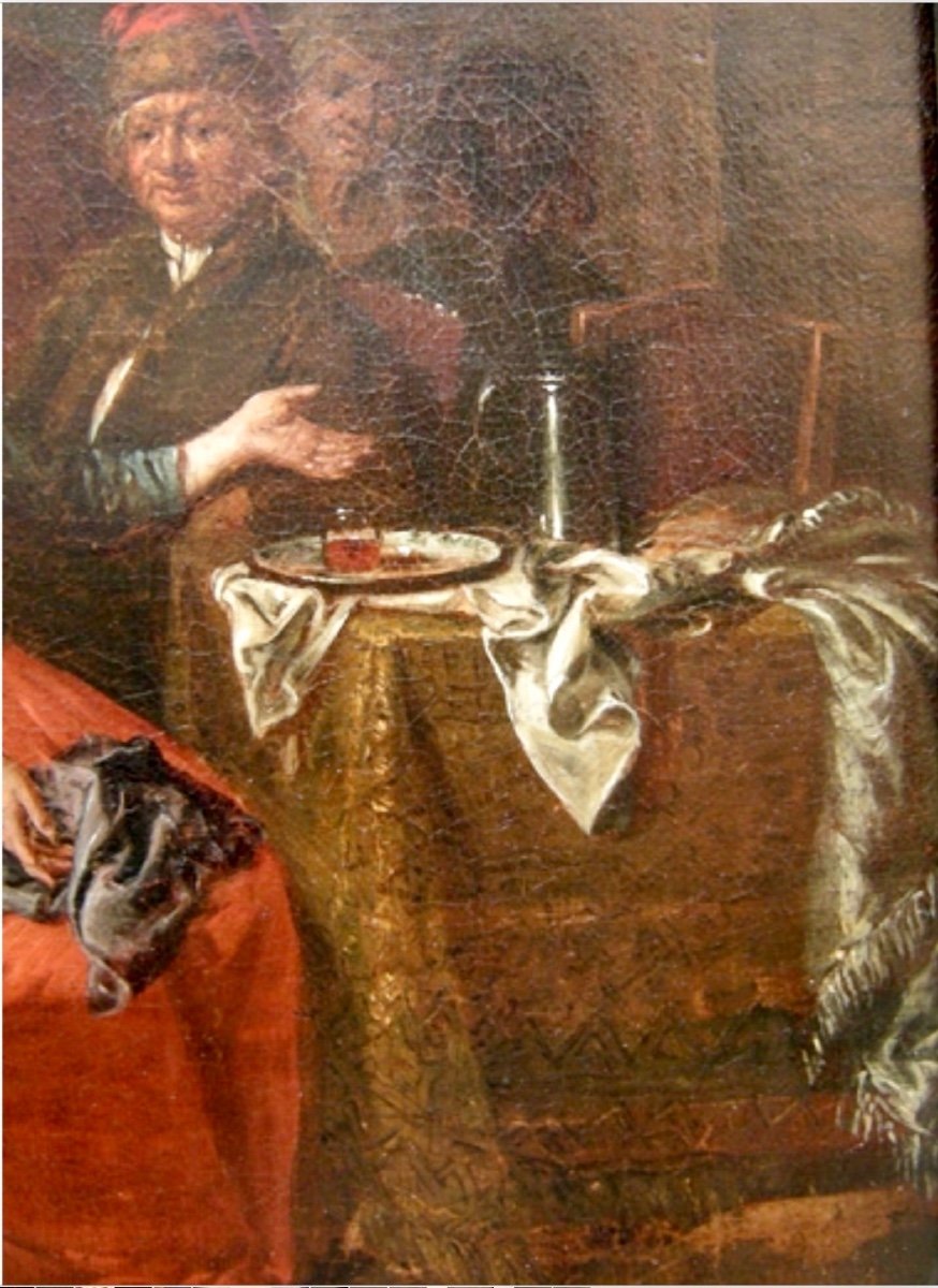 „Welcome Visitor“ de Jan Baptist Lambrechts (1680 Anvers - après 1731)-photo-1