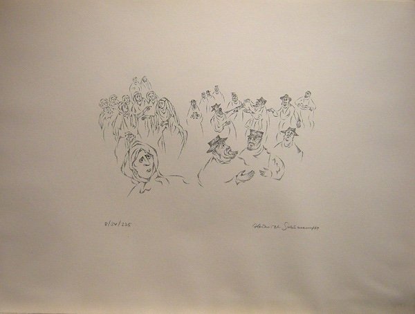 Heinrich Susmann (1904-1986) Briefcase With 10 Original Lithographs Of Jewish Story Anatevka-photo-6