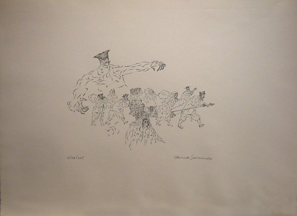 Heinrich Susmann (1904-1986) Mallette avec 10 lithographies originales de l'histoire juive Anatevka-photo-8