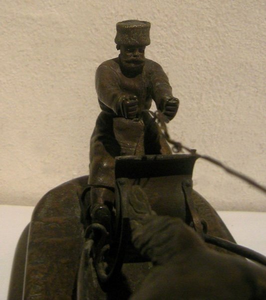 "Luge d'hiver russe", bronze, XIXe siècle , d'après Vassili Yacovlevitch Grachev (1831-1905)-photo-2