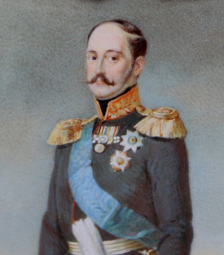 Christina Robertson (1796 -1856 ) Miniature Portrait Of Russian Emperor Nikolai I-photo-4