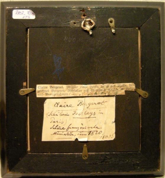 Miniature sur ivoire par Claire Bergeret (liste, Vers 1820)-photo-2