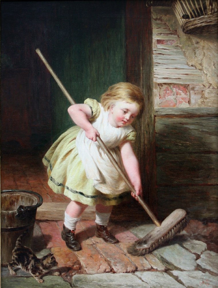 Little helper" par Sophie Anderson ( britannique 1823-1903)-photo-2