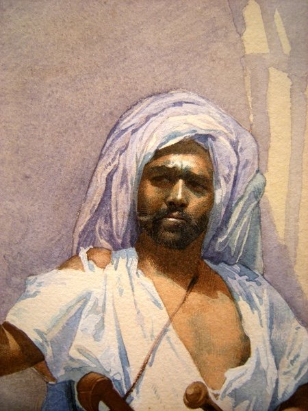 Une Paire d'Aquarelles Orientalists par Jeanne Bordes-Guyon (Paris, Décédée en 1903) -photo-3