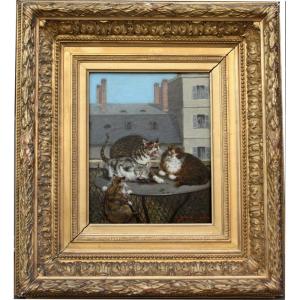 Donat Guillot (act. 1868 - 1880) Troubles dans la famille des chats