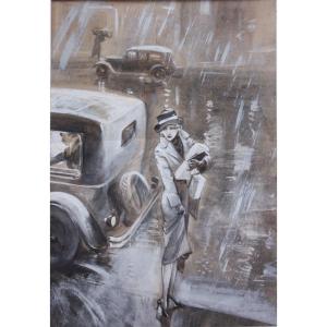 Américain, années 1930, Un jour de pluie à New York