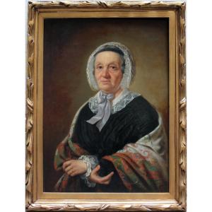 Portrait Of A Noble Woman, Austrian School, First Half Of The 19th Century