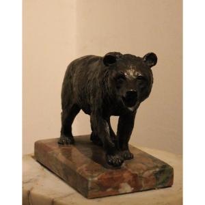 "the Bear", Bronze Animal Sculpture, Circa 1900