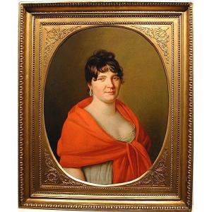 Portrait Of A Woman By Henri François Riesner (1767-1828), Attributed