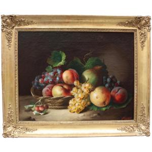 Francesco Malacrea (Trieste 1812-1886) Nature morte aux fruits