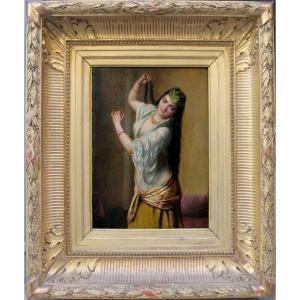 Danseuse ottomane par Sandor Alexander Svoboda (1826 Bagdad - 1896 Smyrne), attr.to