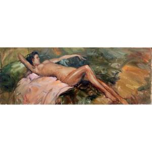 Lying Nude I By Richard Durango-togo (argentinian, Born 1910)