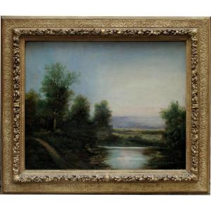 Austria, 19th Century, Landscape With A Lake