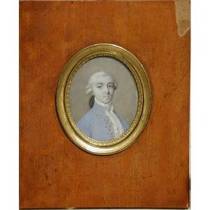 Miniature française du XVIIIe siècle, Portrait d'un gentilhomme