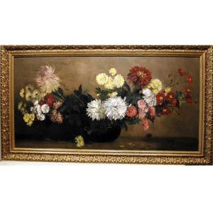 “chrysanthemums In An Urn” By Amandus Faure (1874-1931)