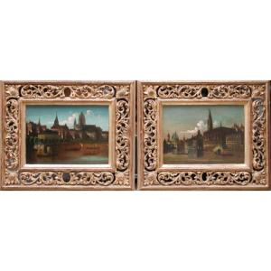 Francesco Guardi (1712-1793) Circle, A Pair Of Views Of Venice